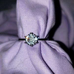 10kt White gold filled 5ct White Sapphire